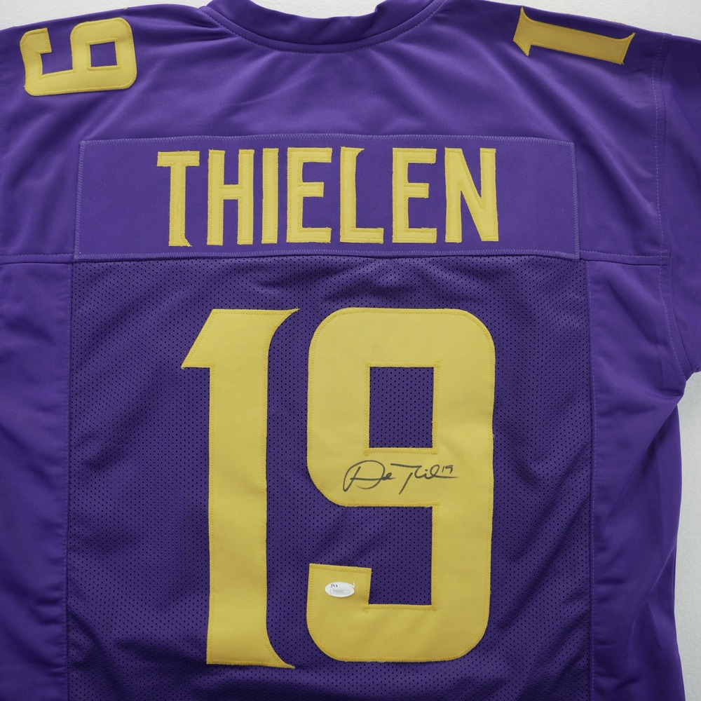 Adam Thielen Signed Jersey JSA Authenticated Purple Mens XL